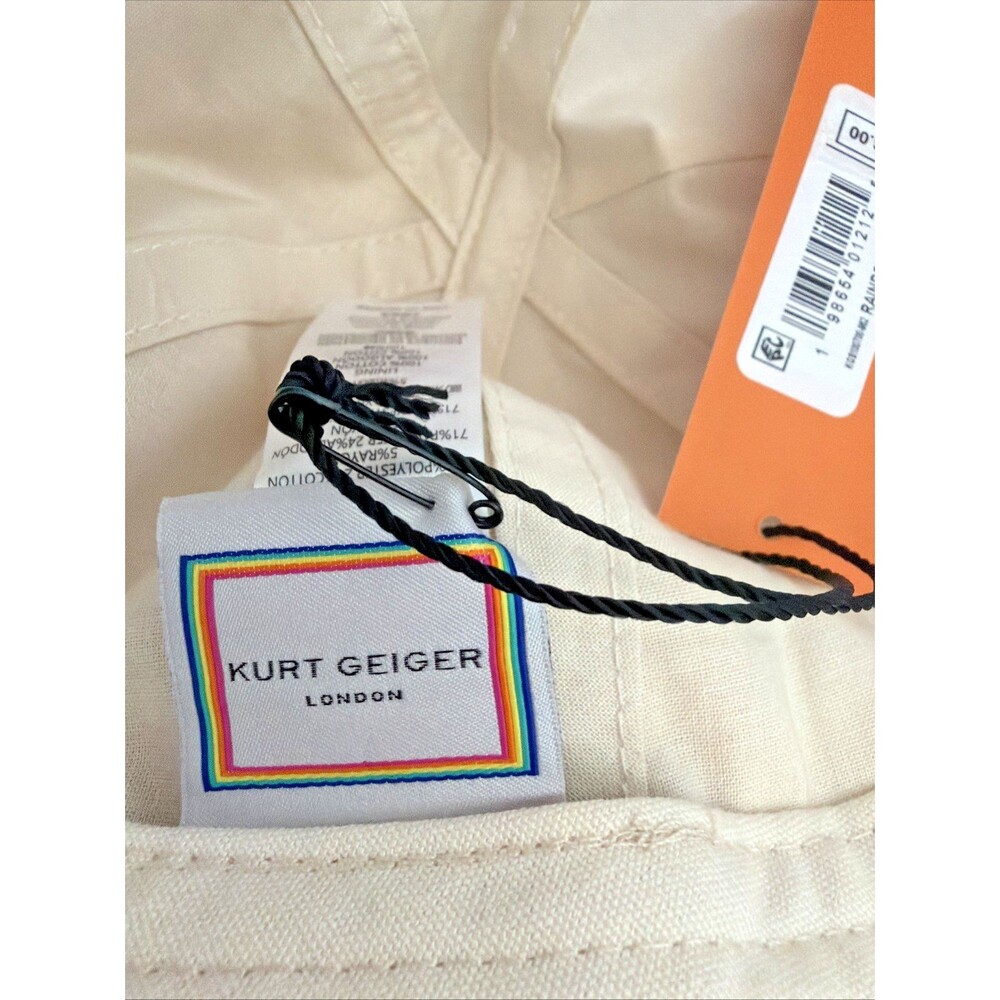 Kurt Geiger London Women's Mixed Stripes Southbank Baseball Cap Rainbow One Size - Picture 11 of 11
